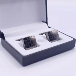 Cufflinks for men in Metallic Grey Color