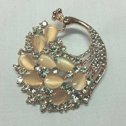 Fancy Scarf Pins/ Hijab Pins/ Brooch For Girls and Women In Peacock Design