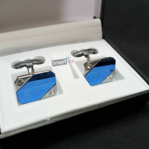Cufflinks for men in blue color