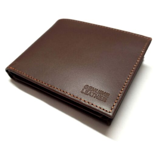 Genuine Leather Wallet for Men's in Brown Color