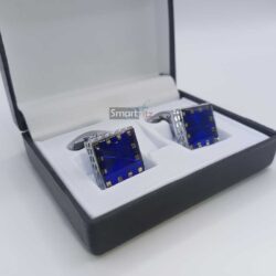 Square shape Cufflinks for men in Blue Color