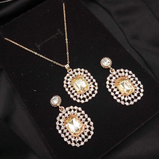 Locket set for Women in Champagne color