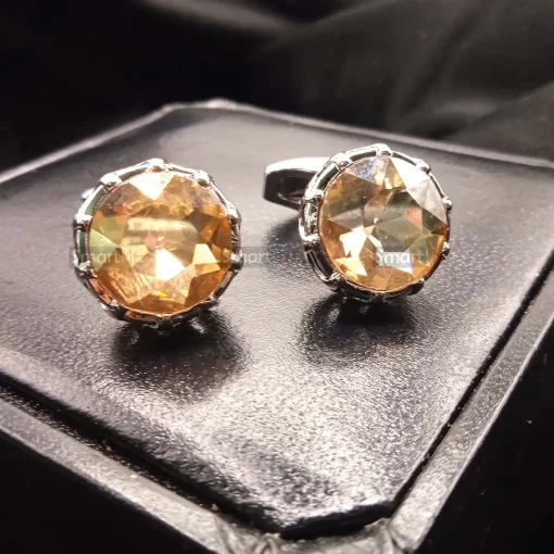 Elegant design Cufflinks for men in Champagne Color