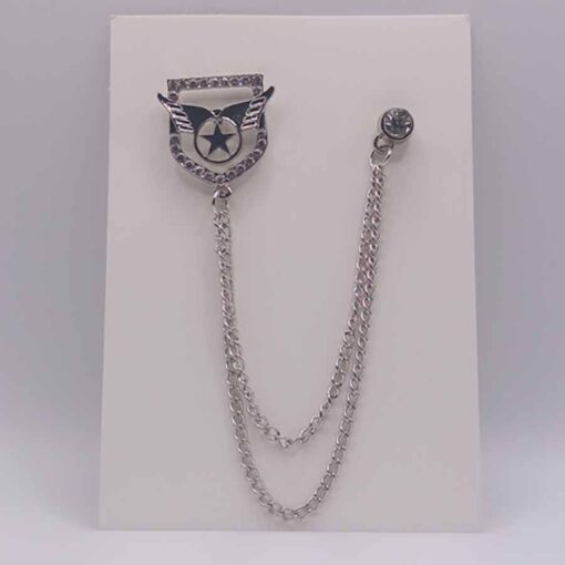 Eagle Style Brooch for Men (Silver)