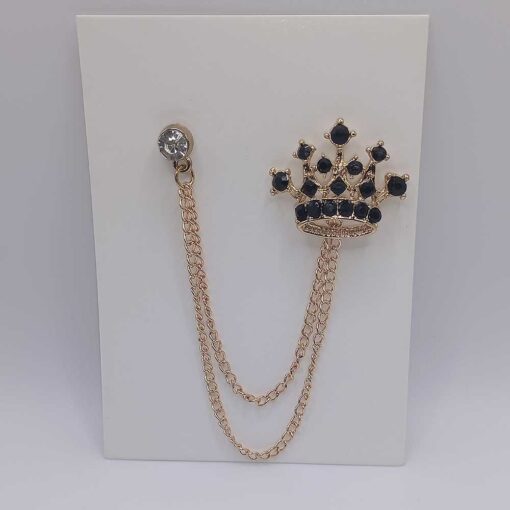 Crown Style Brooch for Men (Golden)