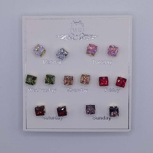 Earrings for girls and women in multicolor (Pack of 7)