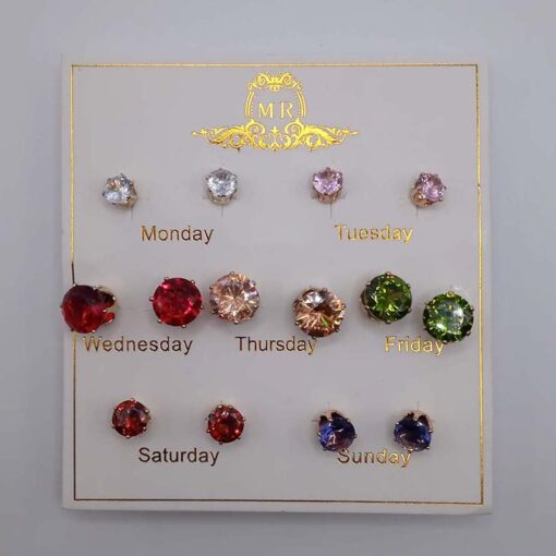 Earrings for girls and women in circle Shape (Pack of 7)