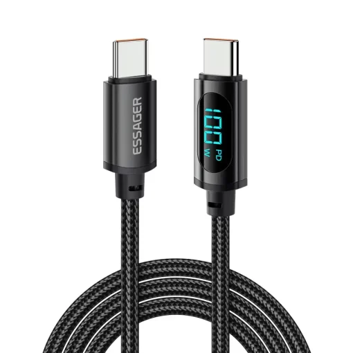 Essager Display Fast Charging Cable TypeC to TypeC 100W