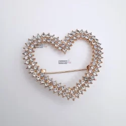Heart Shape Hijab Pins For Girls and Women