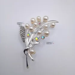 Leaf shape Fancy Scarf Pins/ Hijab Pins/ Brooch For Girls