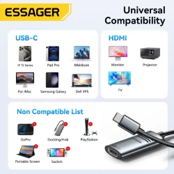 Essager Type C to HDMI Convertor